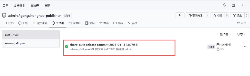 Gitea 工作流成功示例